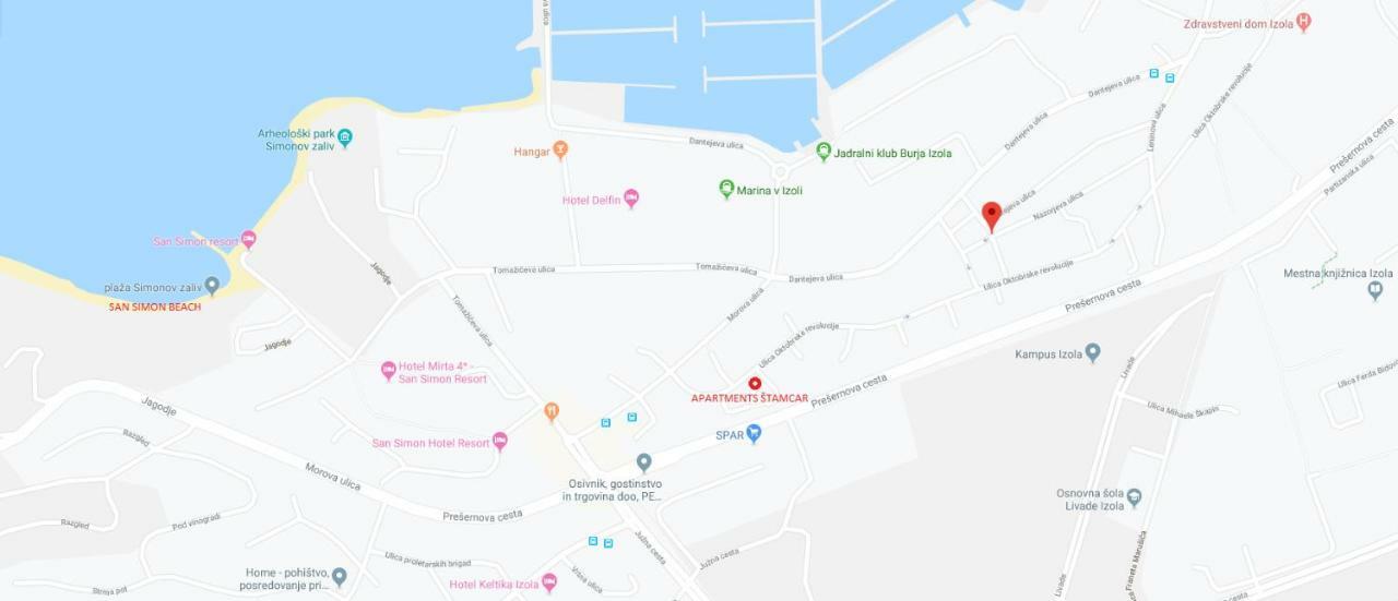 Apartmaji Stamcar Izola Exteriér fotografie